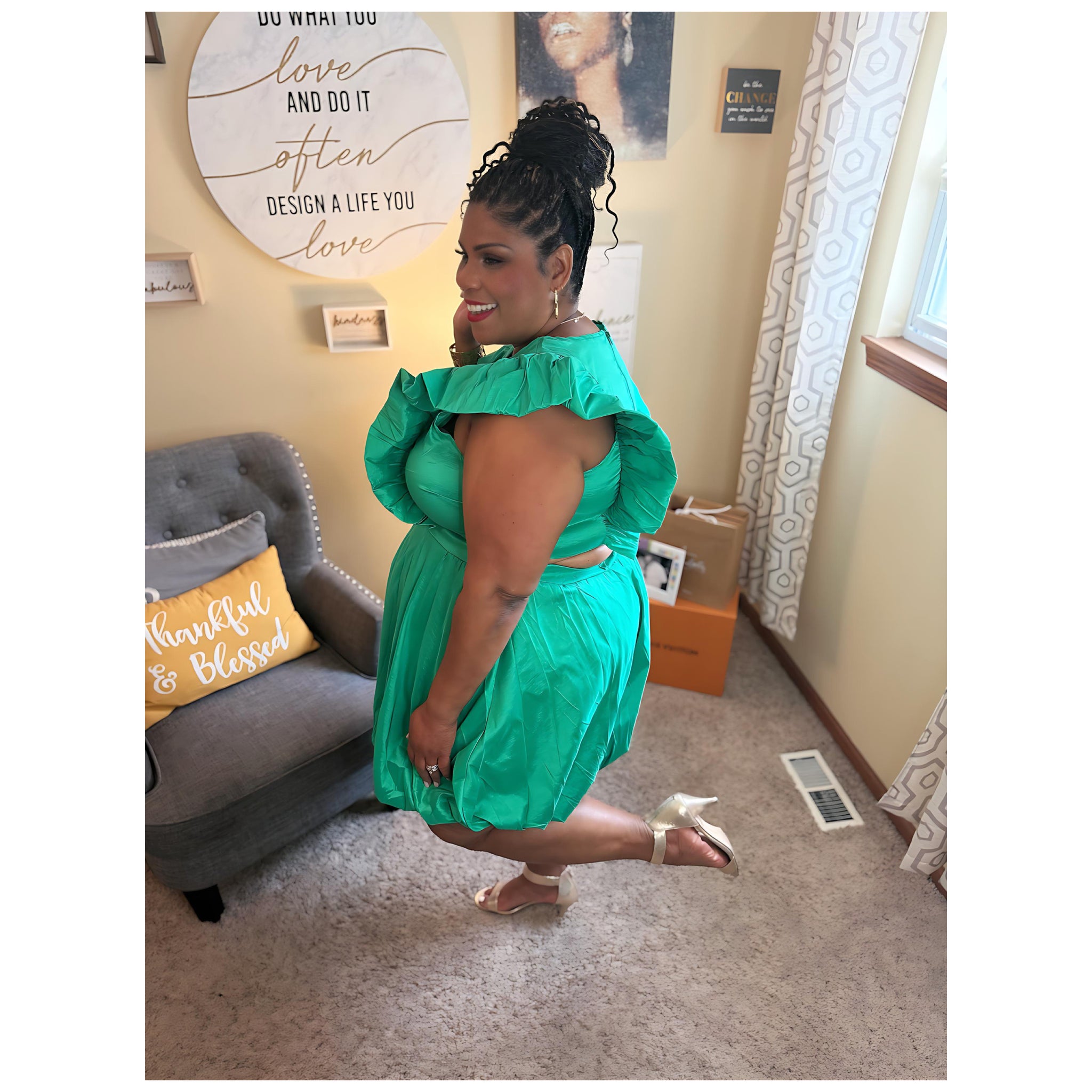 V's Having Fun Dress (Green) V's Closet Boutique V's Having Fun Dress (Green) V's Closet Boutique